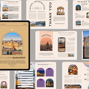 Budapest City Guide Template: Customizable Travel Itinerary