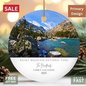Rocky Mountain National Park Ornament – Personalized Keepsake Gift - Unique Christmas Decor - Nature Lover Gift - Family Travel Keepsake