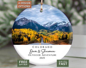 Colorado Ornament, Custom Family Vacation Keepsake, Anniversary Gift, Summer Trip Memory, Christmas Travel Souvenir