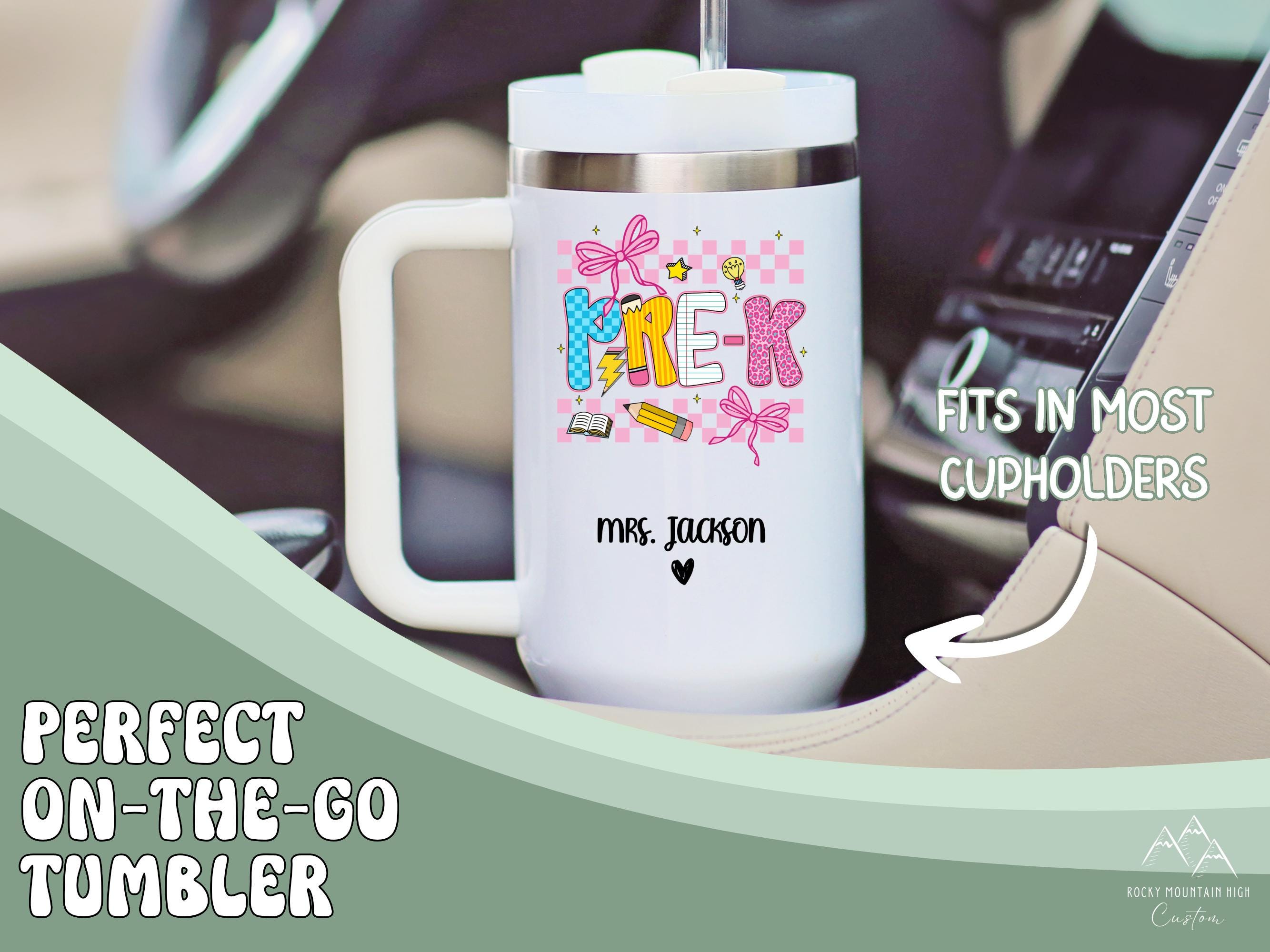 Thank You Pre-k Teacher Gift Personalized Tumbler, Preschool Teacher ...