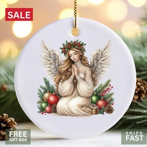Christmas Angel Ornament - Elegant Holiday Decor For Tree - Guardian Angel Gift - Perfect for Tree Decoration
