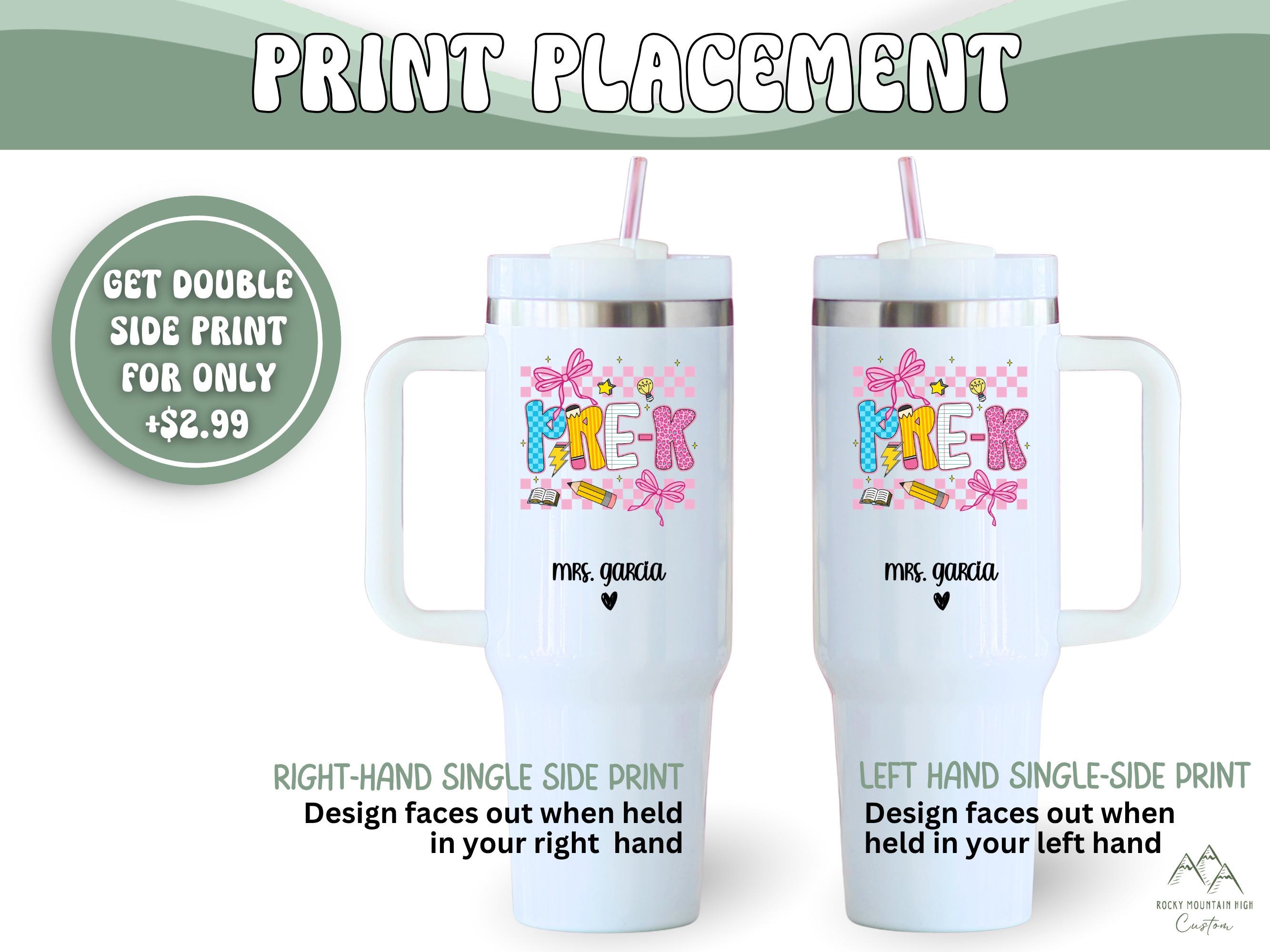 Thank You Pre-k Teacher Gift Personalized Tumbler, Preschool Teacher ...