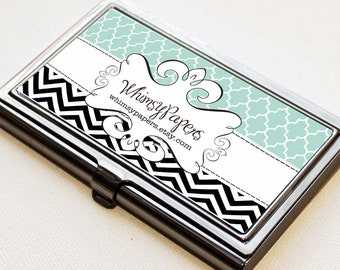 Business Card Holder |  Personalized Card Case |  Graduation Gift | New Job Gift |