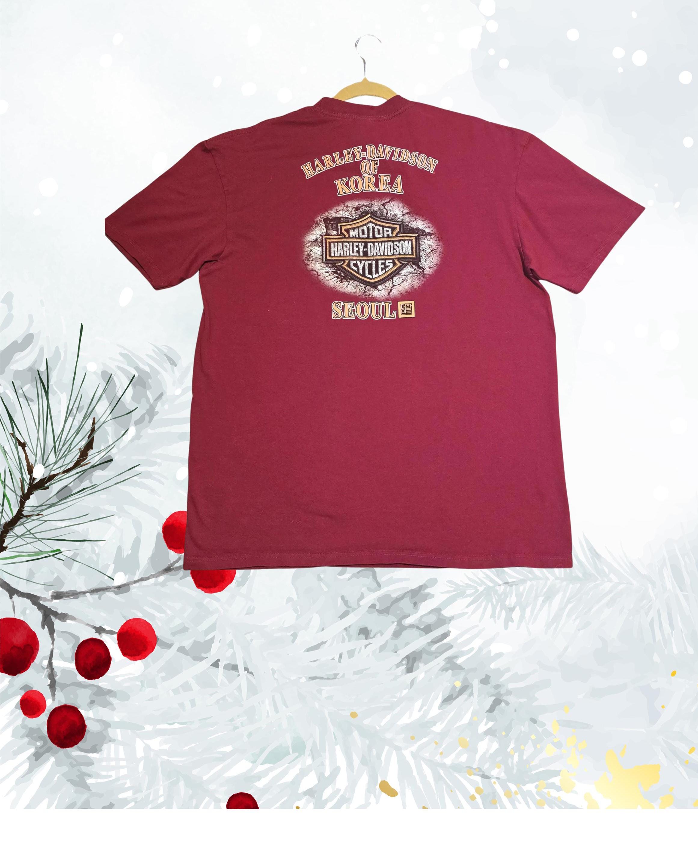 Harley Davidson, Seoul, Korea, Cotton T-shirt, X-large-short Harley Davidson, Seoul, Korea, Cotton T-shirt, X-large-short