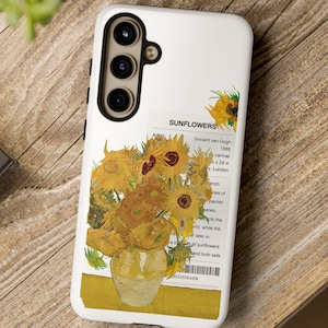 Van Gogh Art Vintage Oil Print Aesthetic iPhone Case, Floral Flower Unique Art Cell Phone Case, Boho Retro oil Painting Phone Cover