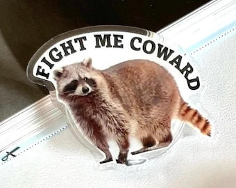 Funny Raccoon with Knife Phone Grip: Y2K Cell Phone Stand