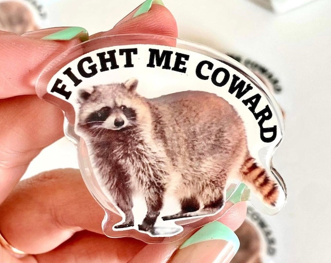Funny Raccoon with Knife Magsafe Phone Grip, Cute Animal iPhone Stand