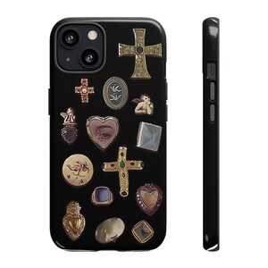Vintage Charm Phone Case, Tough Cases, Unique Gifts for Phone Lovers, Cross Designs, Personalized Phone Accessories
