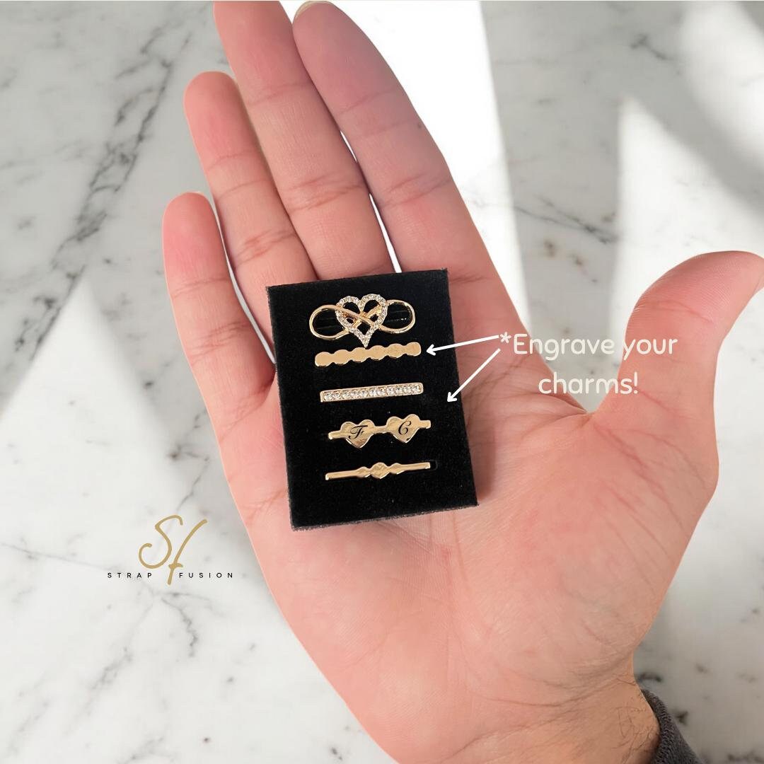 Personalized Watch Band Name Charm, Sterling Silver Watch Jewellery