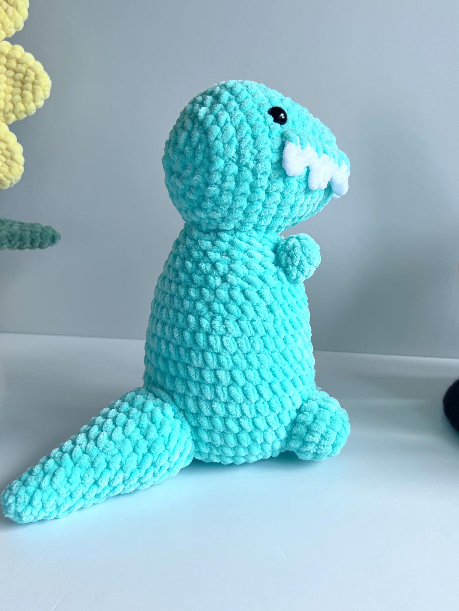 Allosaurus Low Sew Amigurumi Crochet Patterns Dinosaur No Sew Crochet ...