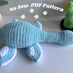 Plesiosaurus No Sew Amigurumi Virkmönster Dinosaurie No Sew Virkmönster Dinosaurie Jurassic World No Sew Mönster