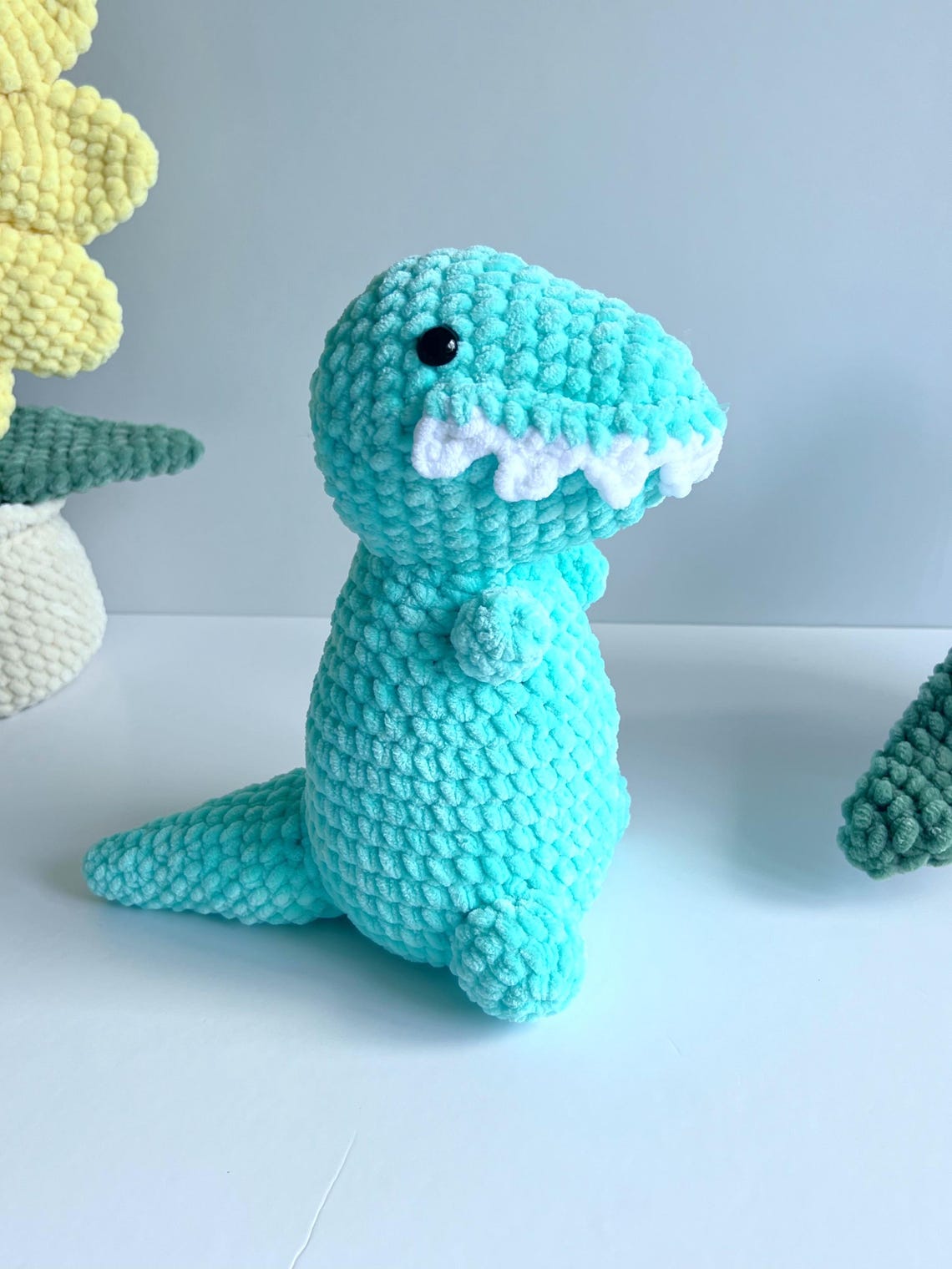 Allosaurus Low Sew Amigurumi Crochet Patterns Dinosaur No Sew Crochet ...