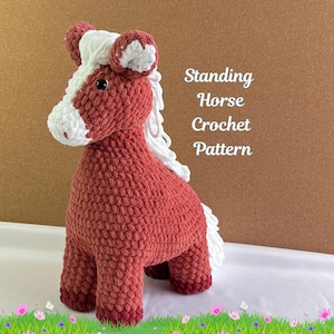Horse Crochet Pattern horse Amigurumi Pattern DIY Crochet Tutorial horse Crochet Animal Patterns Amigurumi, Farm Animal Pattern, horse