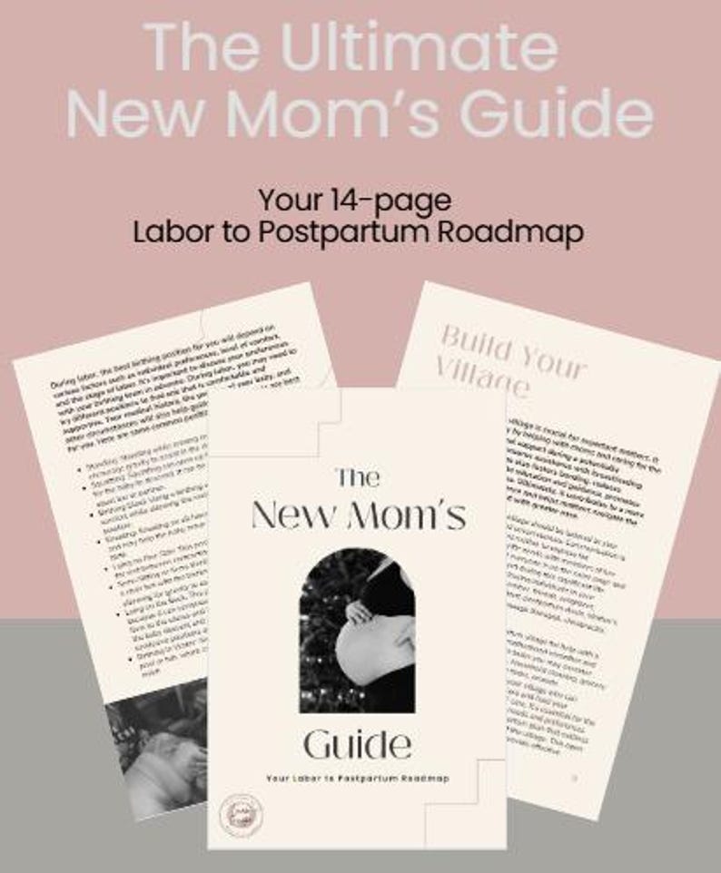 Ultimate New Moms Guide: Your Pregnancy to Postpartum Roadmap - Etsy