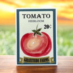 Tomato Seed Sticker | Gardening | Gardener | Tomato Sticker | Tomato Seed Packet | Tomato Seeds | Heirloom Tomato | Vegetable Sticker | Farm