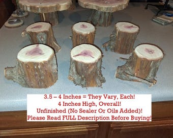 FREE In-Country Shipping! 6-Pack Set Of Cedar Cupcake Stands! Please Read Full Description Before Buying! Do NOT Shop From Pictures Alone!