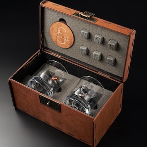 Glasses bourbon set, engraved whiskey glasses, bullet whiskey glasses, gift for him, gift for husband, whiskey gift set, whiskey lover gift