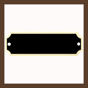 3.25&quot; x 1&quot; | Black & Gold Notched Perpetual Plate