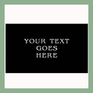 Custom Size | Black Aluminium Plates