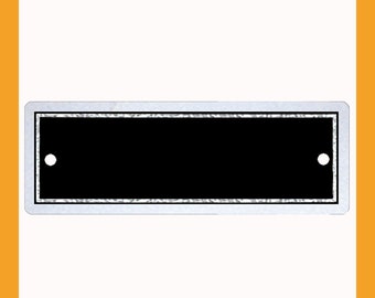 3" x 1" | Black & Silver Perpetual Plate