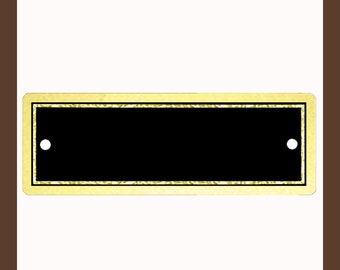 3" x 1" | Black & Gold Perpetual Plate