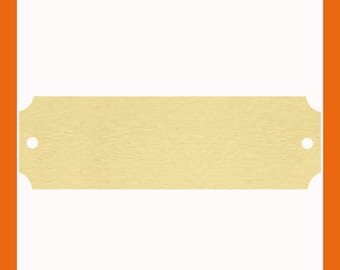 4.50" x 1" | Satin Brass Notched Perpetual Plate