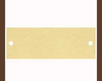 2.50" x 0.875" | Satin Brass Perpetual Plate