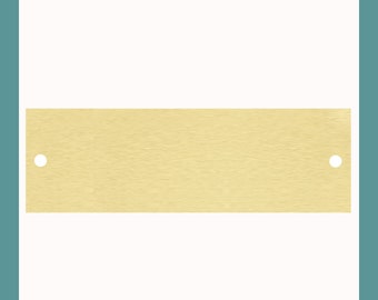 3.25" x 1" | Satin Brass Perpetual Plate