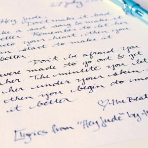 Extra Long handwritten letter with your words to whomever you like. type me your text and I will write it by hand and mail it.