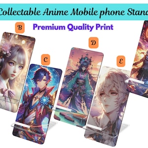 Anime/Game Character Mobile Display Stand for Smartphones, Iphone, Acrilyc Stand, Japanese Anime.