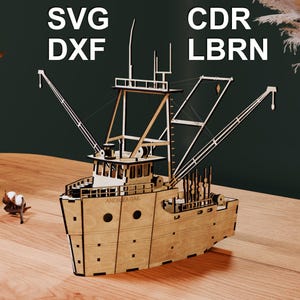 Andrea Gail Fishing Ship Miniature Laser Cut File (Digital Download)