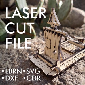 Altes Segelfloss | Laser Schnitt | 4 mm 3 mm svg dxf cdr lbrn Datei