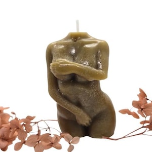 Shy Body Soy Candle // Shy Torso Vegan Candle // Woman, Man Sculpture Candle // Handmade Body Candle // Decoration Scented Naked