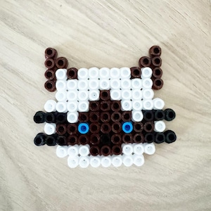 Ragdoll Cat Bead Pattern | Hama Perler Fuse Beads | 29x29 Grid | Instant Download PDF | Strijkkralen Patroon Ragdoll