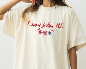 Comfort Colors® 4th of July Coquette Shirt, USA Bow Coquette Shirt, 4th of July Family Shirts,Women's Patriotic Shirt, Memorial Day Gift for
