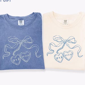 Heart Locket Custom Bride Shirt, Coquette Future Mrs, Couples Shirt, Bride Wedding Day, Anniversary Gift, Newly Engaged, Coquette Bow Tshirt