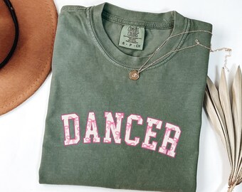 Dancer Coquette Bow Shirt, Coquette Dance Mom Shirt Comfort Colors® Shirt, Dance Mom Tee, Ballet Mom Shirt, Dance Mama, Gift for Dance Mom
