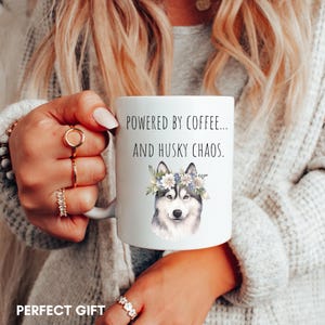 Funny Husky Dog Coffee Mug, Siberian Husky Lover Gift, Husky Owner Gift, Birthday Gift for Her, Funny Pet Mug, Husky Mom and Husky Dad Gift