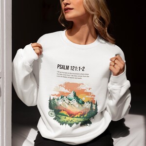 Psalm 121:1-2 Sweatshirt, Aesthetic Wild West Life Hoodie For Christian Women, Jesus, Holy Bible Verse T-Shirt, Gift For Western Christian