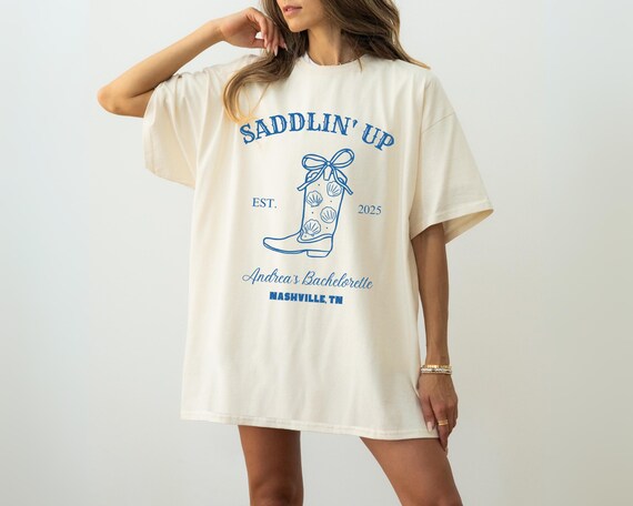 Camisa vaquera costera personalizada para despedida de soltera