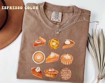 Pumpkin Pie Shirt, Fall Tee, Thanksgiving Gift, Thanksgiving Outfit, Women Cute Fall Apparel, Retro Fall Harvest Season, Vintage Autumn Tees