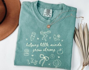 Teacher Coquette Comfort Colors Shirt, New Teacher Doodle Shirt, Teacher Gift, Kindergarten Teacher Team,Preschool Teacher Shirt Teacher Tee