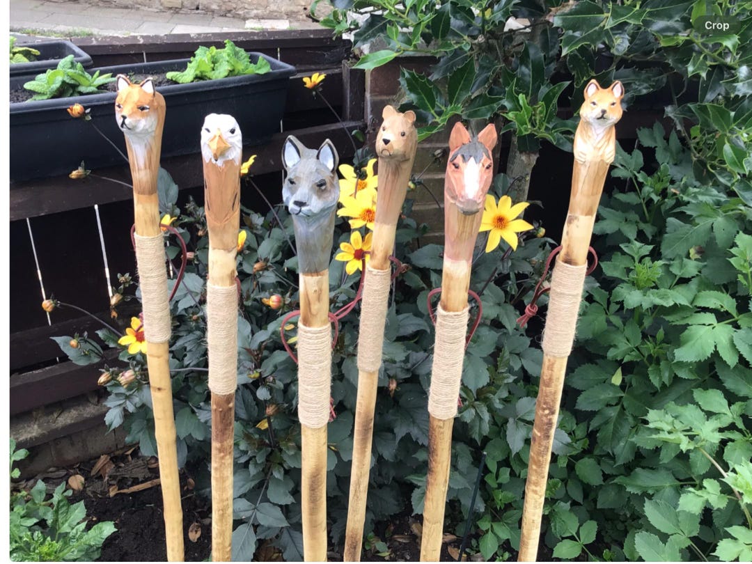 Hiking Stick Carved Wooden Animal Heads Etsy UK hiking-stick-carved-wooden-animal-heads-etsy-uk
