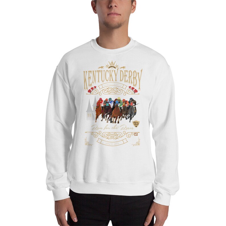 Unisex Sweatshirt Kentucky Derby Vintage Style Design Etsy