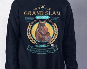 Sudadera ganadora del Grand Slam de American Pharoah, arte de carreras de caballos