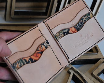 Brieftaschen-Lederzuschnittschablone : Lederhandwerks-Werkzeug