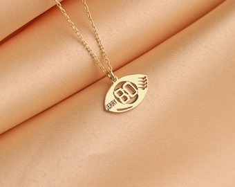 Collana Con Ciondolo Numero 7 A Forma Di Maglia Da Calcio – Acciaio Al Titanio, Gioiello Hip Hop, Regalo Per Ragazzi