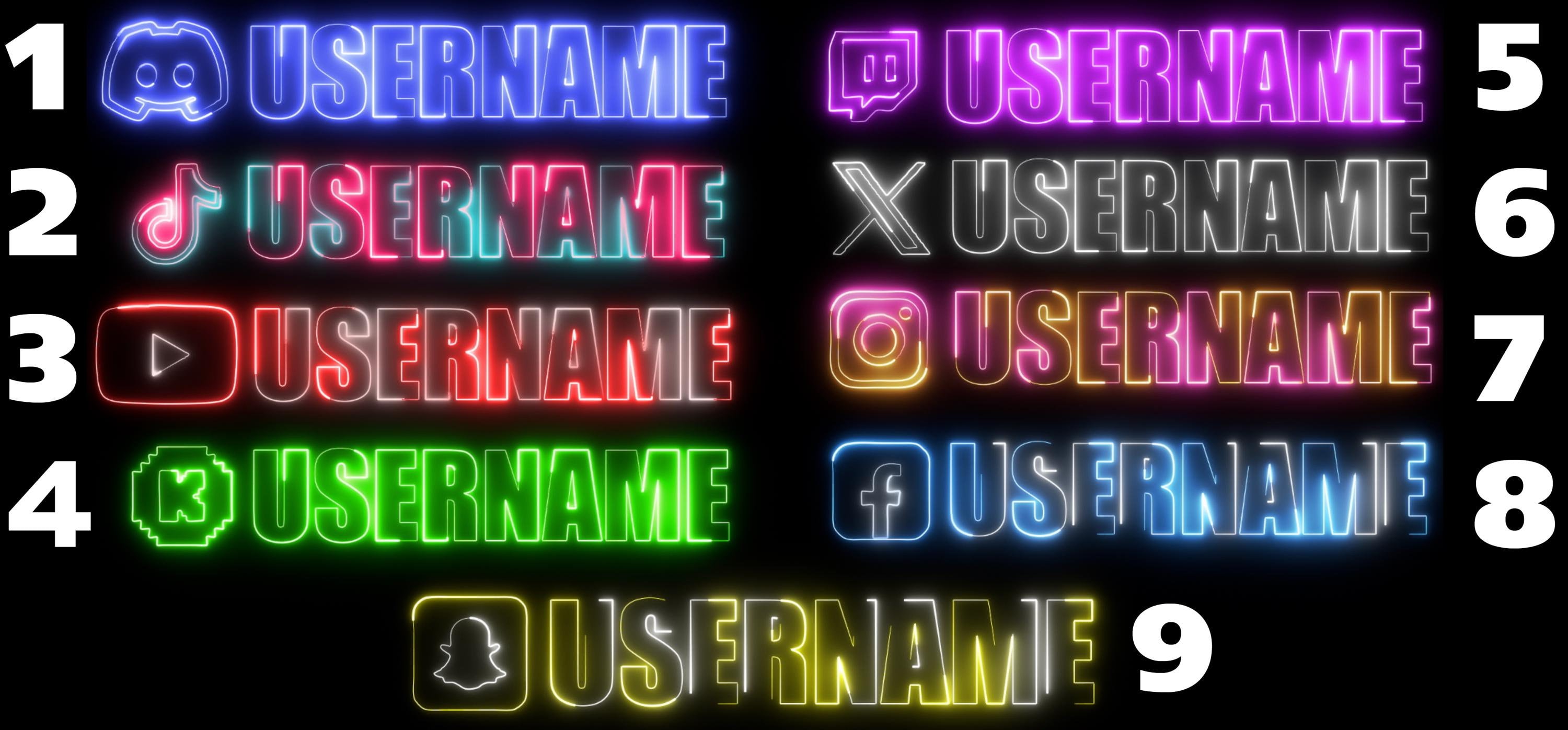 Neon Social Media Ads | Broadcast Streams & Videos | Custom Animated | Twitch, Youtube, Instagram, Tiktok, X, Snapchat