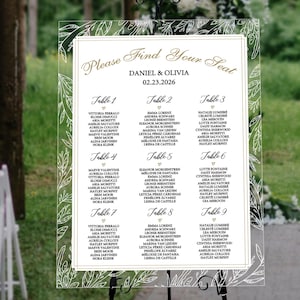 Find Your Seat Wedding Sign, Wedding Seating Chart Acrylic Sign, Acrylic Table Seating Chart Sign, Table Seating Chart Sign, Wedding Board