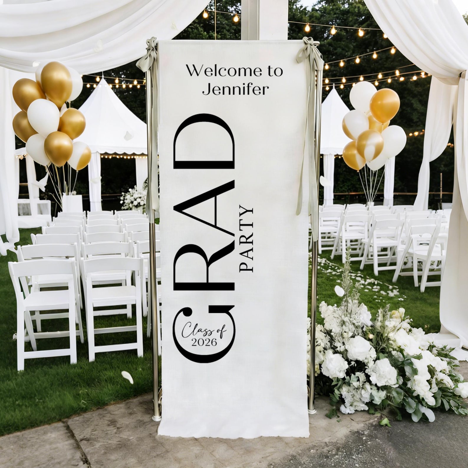 Graduation Party Welcome Sign, Grad Party Decor Signs, Photo Backdrop ...